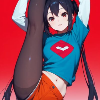 美女电梯一字马,一字马的时候唇瓣是打开的吗?(图1)